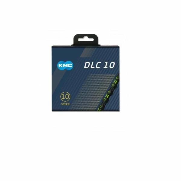Chaîne 10V KMC DLC10 Noir/Vert 2 Chaîne 10V KMC DLC10 Noir/Vert – Image 2
